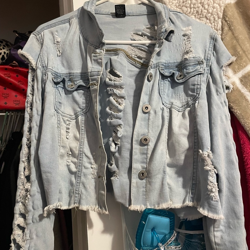 Distressed Denim Jacket